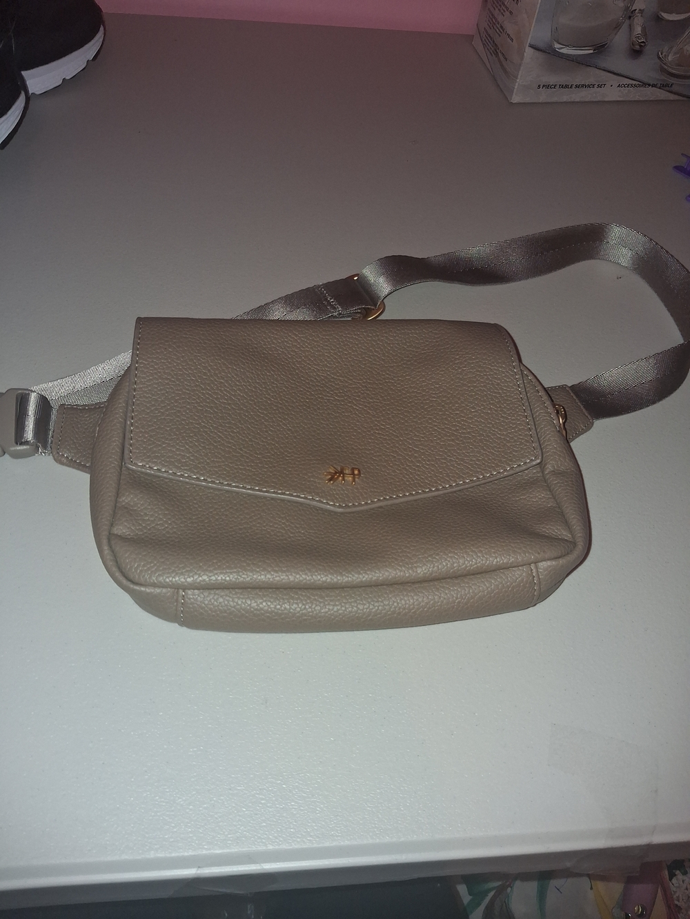 Freshly Picked Classic Belt Bag - Vegan Leather Crossbody Fanny Pack - Birch/Tan